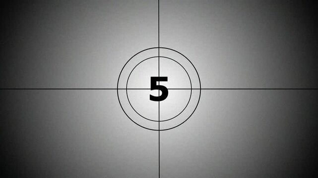 10 second countdown timer animation. Analog timer icon. 4k video