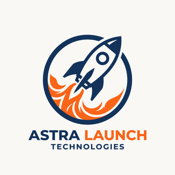 Astra Launch Rocket Technology Logo Vector