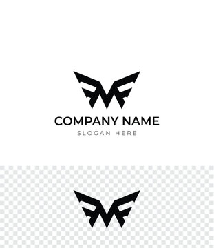 MFF Monogram Logo Design, Minimalist Letter MFF Initial Lettermark Vector