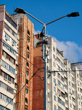 A civil defense siren with an emergency broadcast system, designed to issue air raid warnings during wartime