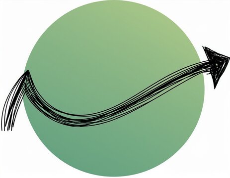 minimalist handdrawn arrow svg