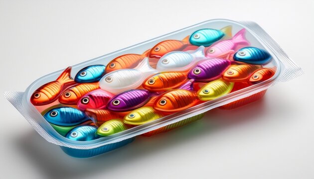 fun fish shaped candies in charming sardine packaging
