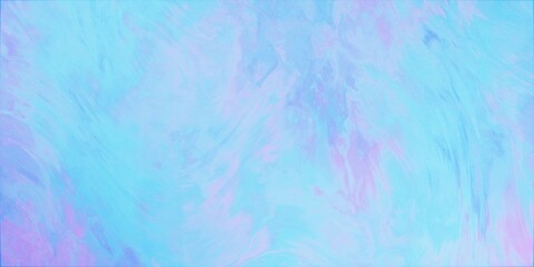 Obraz premium Soft azure pigment washes bleeding on textured cotton paper