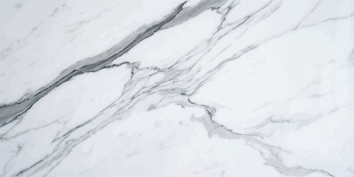 Close-up of natural white marble stone with distinctive grey vein pattern and texture high end background interior material architecture abstract calacatta polished bathroom countertop