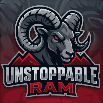 Unstoppable Ram Crimson Mountain Force logo