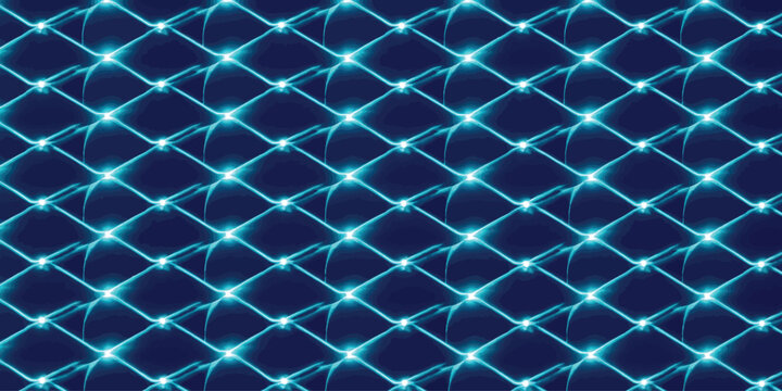 Abstract geometric mesh grid pattern with glowing blue light geometric diagonal background abstract structure technology connection electronic wallpaper backdrop communication