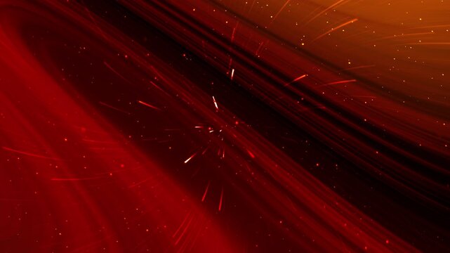 Dynamic abstract dark red background featuring energetic motion streaks, glowing particles, and futuristic digital speed concept