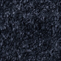 Fototapeta premium Dark decorative stone chips texture, natural gravel background, rugged mineral surface, landscaping material, realistic geological pattern.