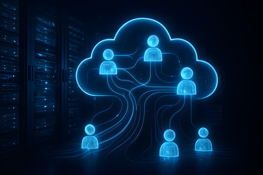 Digital AI Cloud Collaboration System with Connected Smart Enterprise Network