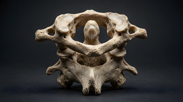 Human Cervical Vertebrae Atlas and Axis Bone Anatomy Model