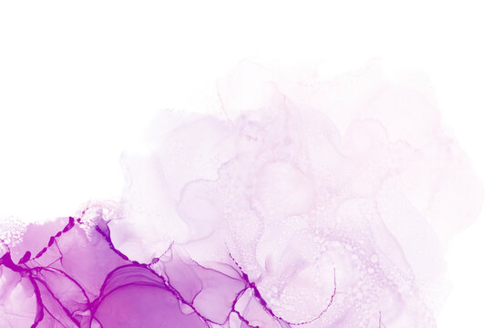 Abstract Purple Fluid Marble Frame PNG Transparent Background