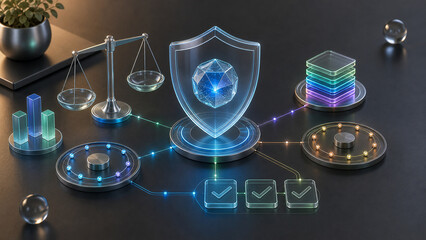 Fototapeta premium Ethical AI Marketing Governance and Responsible Data Strategy