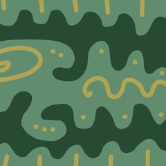 Abstract image for printing. Picture for modern interiors. The picture is painted by hand on a tablet. © neurostructure