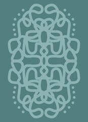 Abstract image for printing. Picture for modern interiors. The picture is painted by hand on a tablet. © neurostructure