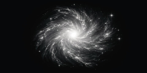 Spiral galaxy with glowing stars in outer space milky way science fiction black hole deep space background exploration astronomy background universe astronomy astrophysics © jr graphics
