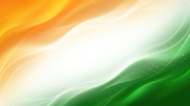 India independence day background vibrant tricolor waving flag design
