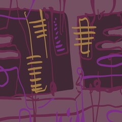 Abstract image for printing. Picture for modern interiors. The picture is painted by hand on a tablet. © neurostructure