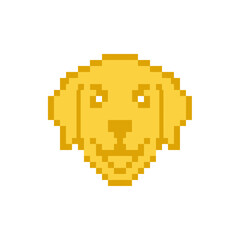 Fototapeta premium The Image Is A Pixelated Illustration Of A Lions Head The Lions Face Is In