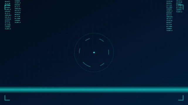 futuristic hud data interface vector scrolling background