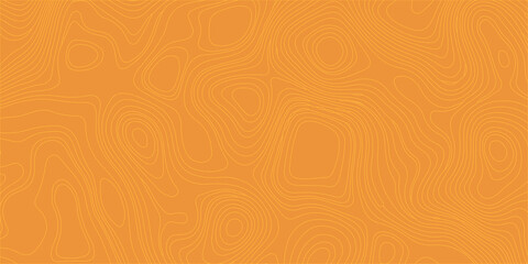 Orange topographic map background with abstract contour lines, seamless graphic design element for web and print. Flowing topographic contour lines across a vibrant orange gradient. © Creative Arts