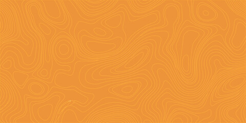 Orange topographic map background with abstract contour lines, seamless graphic design element for web and print. Flowing topographic contour lines across a vibrant orange gradient. © Creative Arts