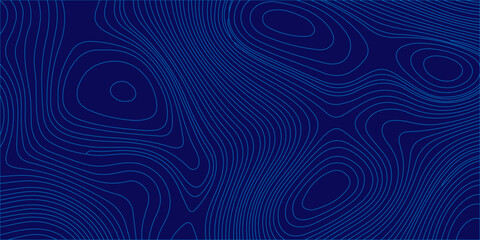 Blue topographic map abstract background with wavy contour lines. Geographic maps, elevation terrain, or liquid ripples, flowing, wavy patterns © Creative Arts