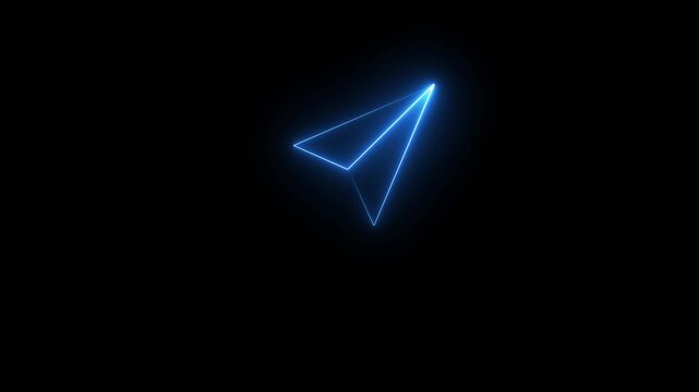  Glowing Social Media Share icon . 4k motion video animation . Neon glowing Share icon animation. Connected chain, file sharing symbol. Social media concept ideal for digital media, connectivity.