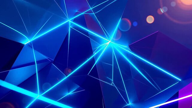 Abstract neon geometric pattern