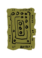 Abstract image for printing. Picture for modern interiors. The picture is painted by hand on a tablet. © neurostructure