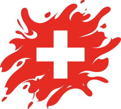 Swiss Flag Fl Vector for National DayS
