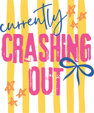 Currently Crashing Out Striped svg png