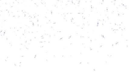 Naklejka premium Silver Metallic Confetti Falling Pattern on transparent background, PNG Sparkling Birthday Party and Sale Celebration overlay design element