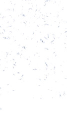 Naklejka premium Silver Metallic Confetti Falling Pattern on transparent background, PNG Sparkling Birthday Party and Sale Celebration overlay vertical social media design element