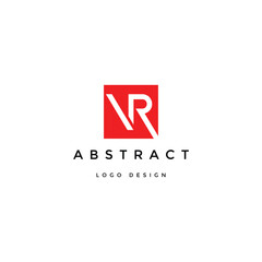 Obraz premium Creative Lines Letter VR Logo Design Element 