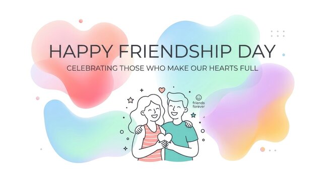 Happy friendship day celebrating those who make our hearts full