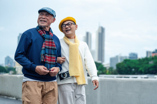 men gay couple in love travel