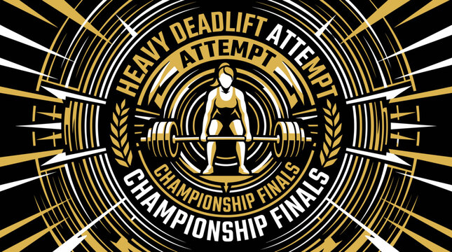 Heavy Deadlift Championship Finals Graphic Logo