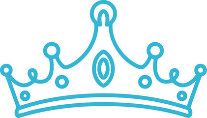 Elegant princess tiara crown icon © Vector World