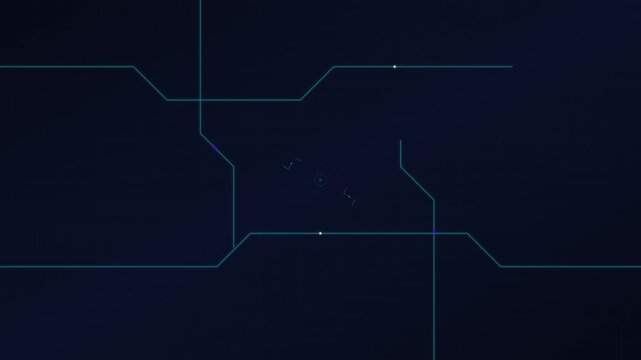 High Tech Data Driven Circuit Growth Visual