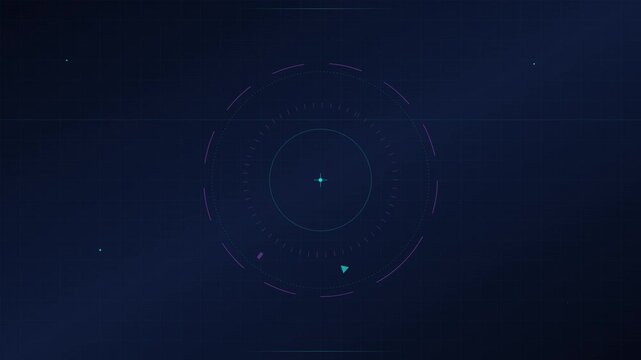 high tech digital hologram vector motion background