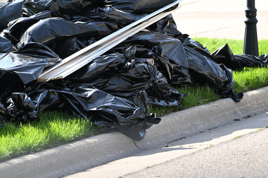 Garbage Bags at the Curb
