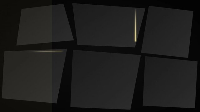 Industrial Charcoal and Gold Voronoi Crystal Structure