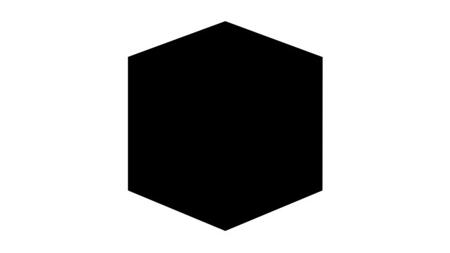 Bold black ice cube vector icon on white background, minimalist geometric frozen block illustration for summer drinks, beverage menus, cooling symbols, cafe graphics, and clean scalable design