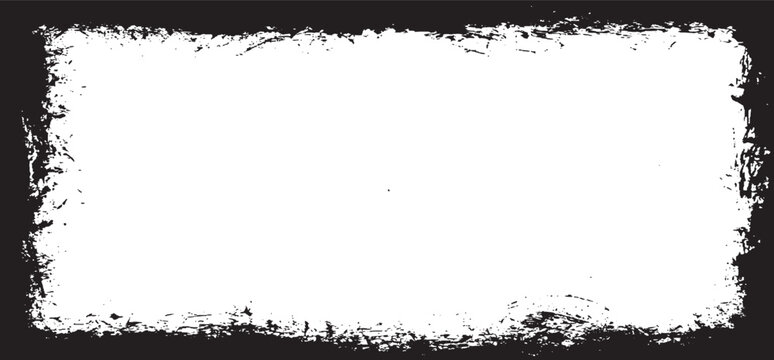Scratched Frame. Grunge Urban Background Texture Vector. Dust Overlay. Distressed Grainy Grungy Framing Effect. Distressed Backdrop Vector Illustration. EPS 10.