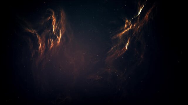 golden mine cave, golden particles, loop background