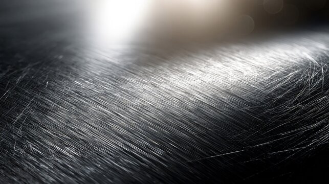 Close-up of metal wire brush bristles texture with dramatic lighting