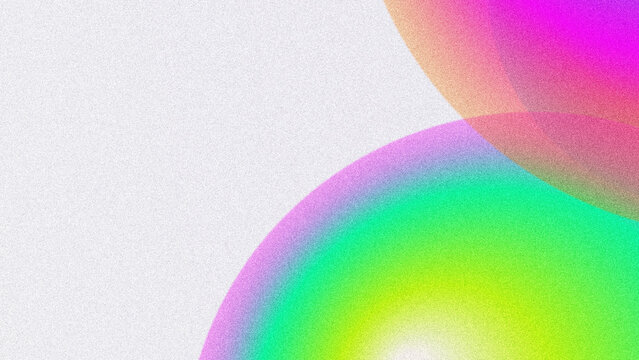 Abstract colorful gradient circles with soft vibrant light effect