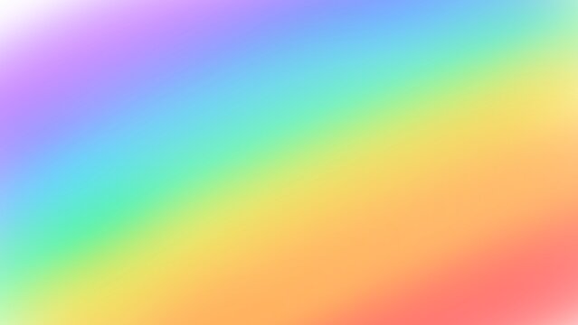 Abstract Soft Pastel Rainbow Blurred Gradient Background