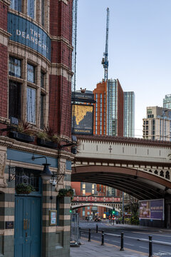 The Deansgate, a traditional Victorian pub located on Deansgate, Manchester, Uk