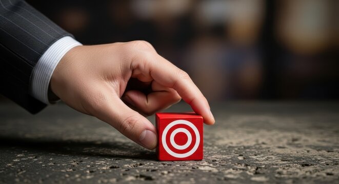 Corporate target achievement business stock photograph